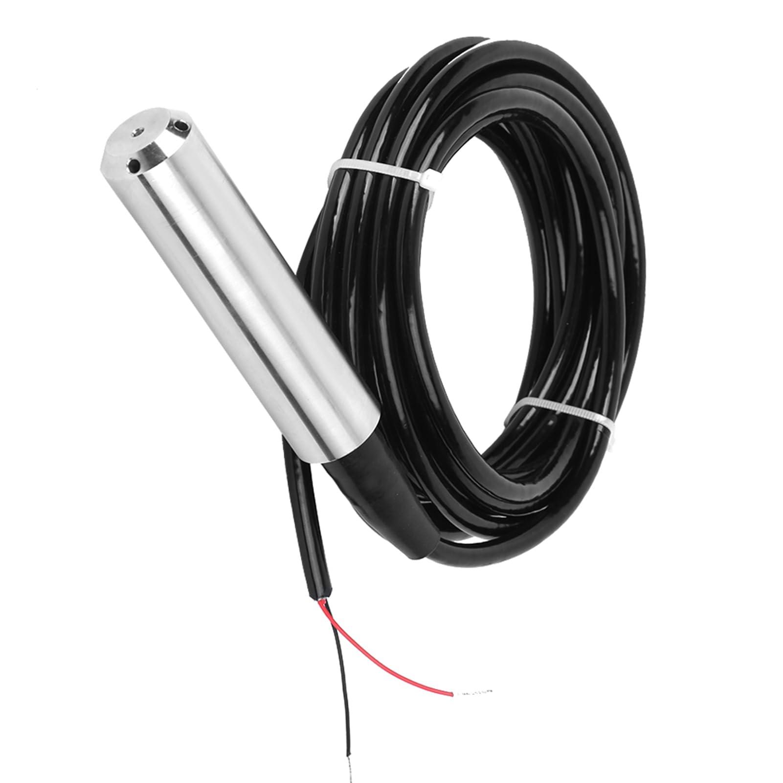 Liquid Level Transmitter, IP68 Waterproof 24VDC 4‑20mA Water Level Transducer, Liquid Level Sensor Detector, 5m Cable, for Water, Oil, Etc (Range 0-1 meter)