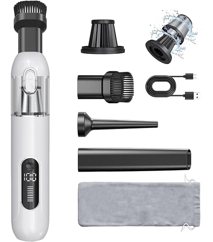 HAONINYUE Cordless Car Vacuum Cleaner - 15000PA Powerful Suction, 120W, 1800mAh Battery, Handheld For Car & Home