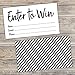 200 Enter to Win Cards - Contest Entry Cards - Contest and Raffle Entry Cards