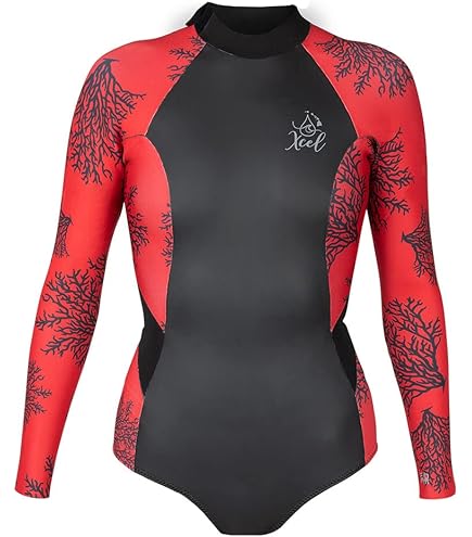 Amazon.com: XCEL Womens Axis Long Sleeve Back Zip Cheeky Cut