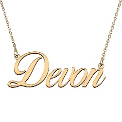 HUAN XUN Customized Custom Simple Any Name Necklace