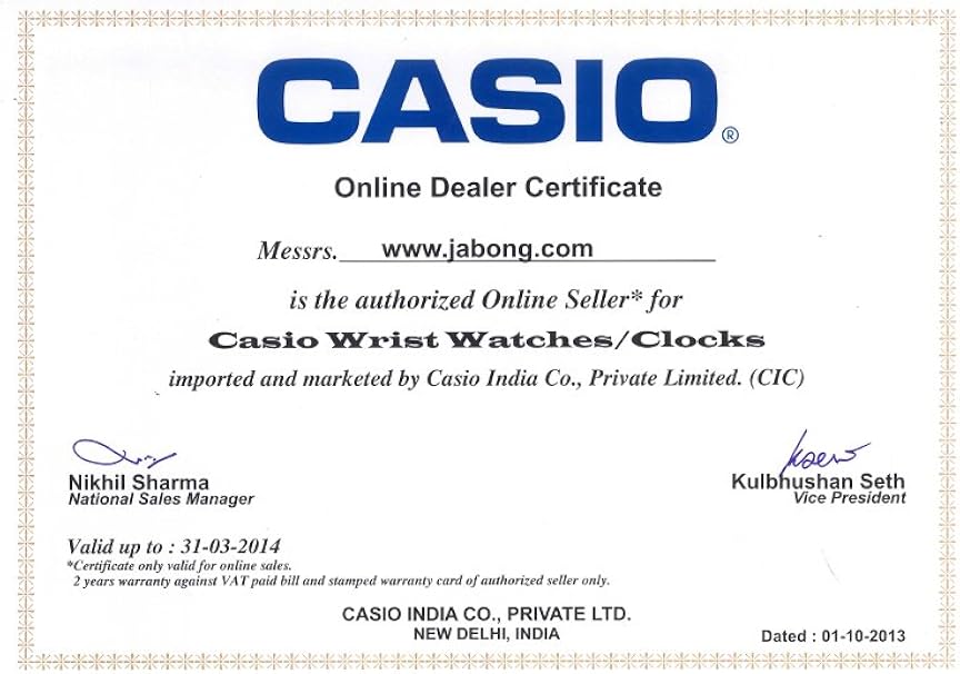 casio authorized online retailers