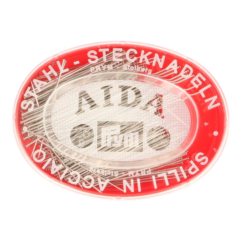 Prym 24351 0.60 x 34 mm 25 g Straight Pins, Silver