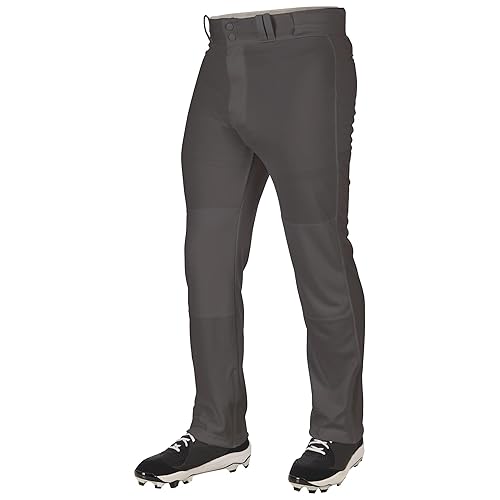 CHAMPRO Standard Triple Crown 2.0 Open Bottom Baseball Pants, Graphite, 2X-Large