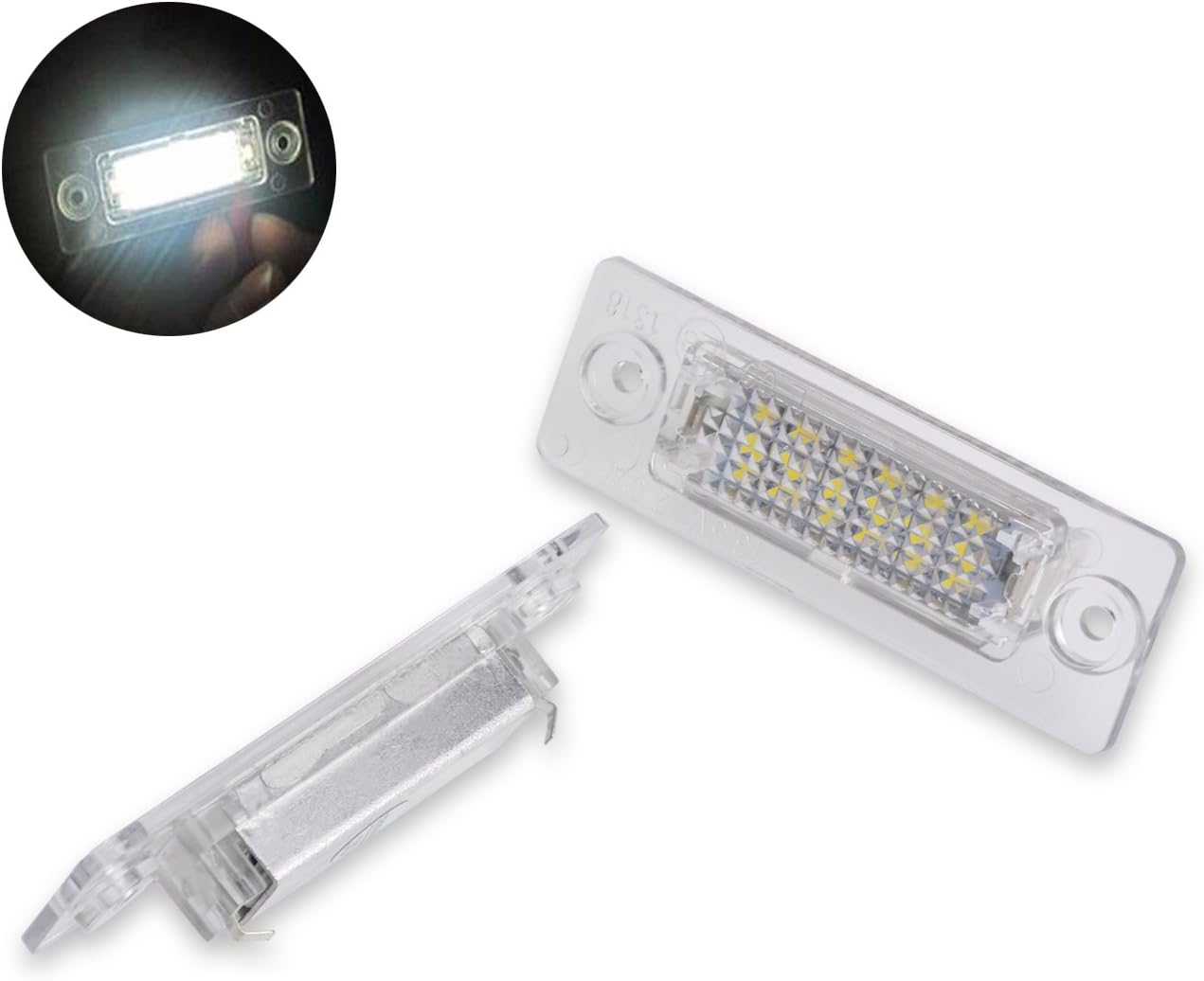 NATGIC 1 Pair Led Number License Plate Light Lamp License Plate Light CanBus Car Parking Exterior Lamp Car Parking Exterior Lamp - Image 4