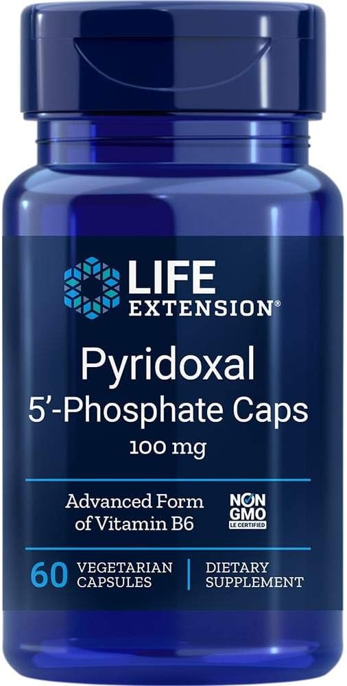 Life Extension Pyridoxal 5-Phosphate 100 Mg Vegetarian Capsules, 60-Count, packaging may vary: Health & Personal Care