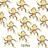 4E's Novelty Set of 12 Adorable Inflatable 27 Inches Monkeys Zoo Party Favor Decor Jungle Animals Birthday