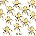 4E's Novelty Set of 12 Inflatable Monkey 27