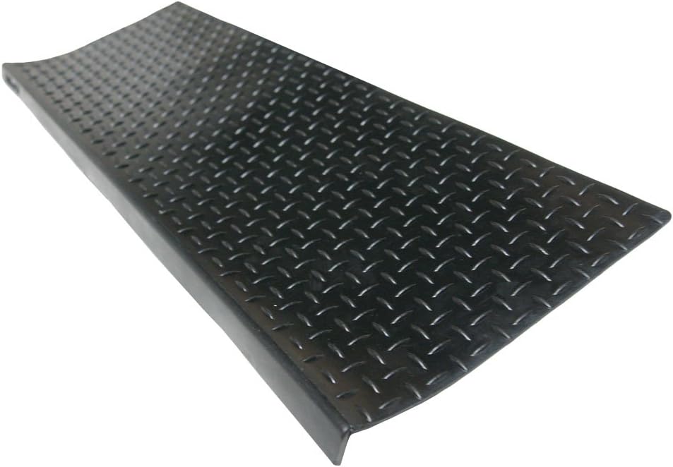 RubberCal 101040106PK DiamondPlate Rubber Stair Tread Mats 3/16