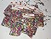Party Confetti in a Box - 20 Bags Confetti - 20 Push Pops - 1 Display Box - 1 Sheet Label