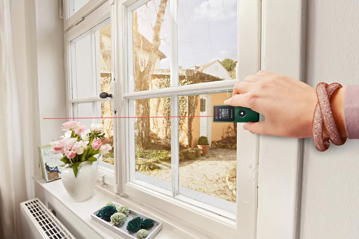 Bosch Laser-Entfernungsmesser EasyDistance 20 (einfache und präzise Messung bis 20 m, Hosentaschenformat, EIN-Tasten-Steuerung, in E-Commerce-Karton) 5