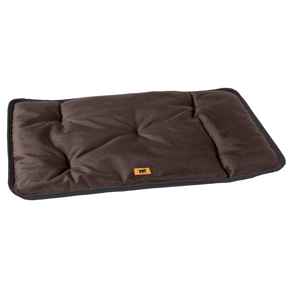 Ferplast Dog & Cat Mat - Washable Dog Bed - Waterproof & Scratchproof - Soft Mat for Cars, Kennels & Baskets - Jolly - 98 x 65 CM, L, BROWN