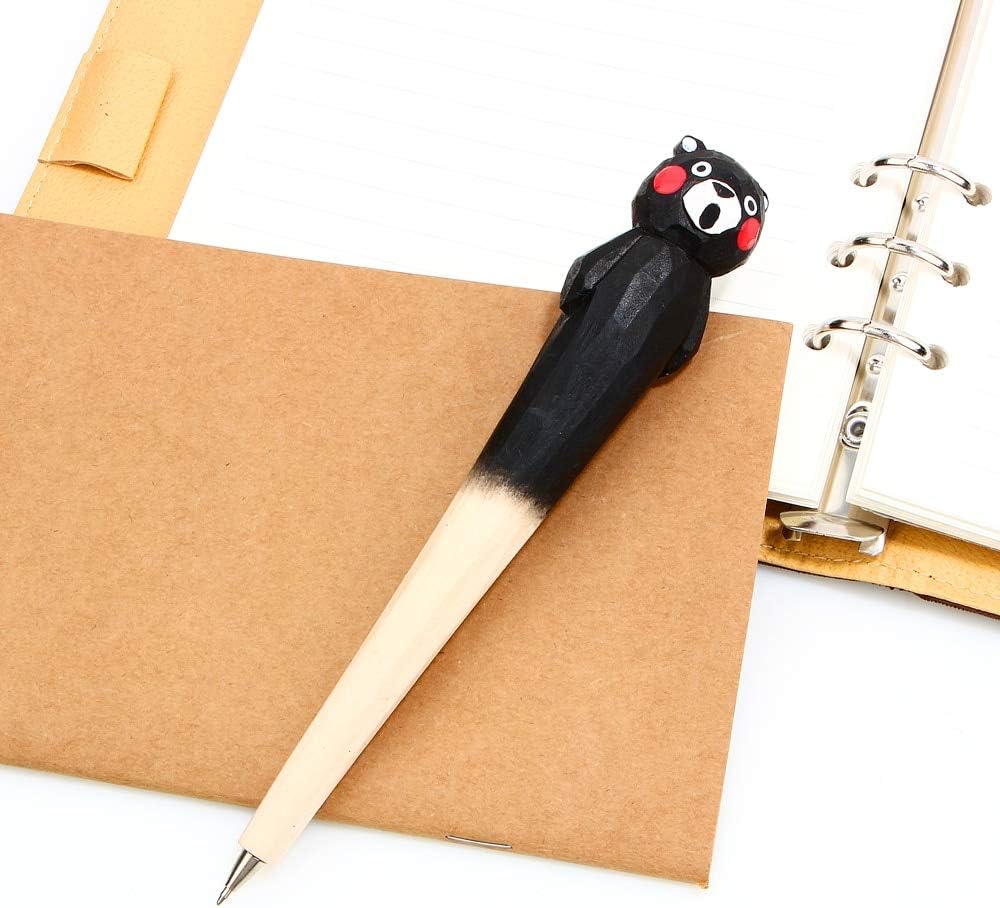 Amazon Kimme 韓国文房具 熊本 木製 ペン ボールペン 学校 文房具 木製 ノベルティ ギフト ボールペン ペン 文房具 オフィス用品