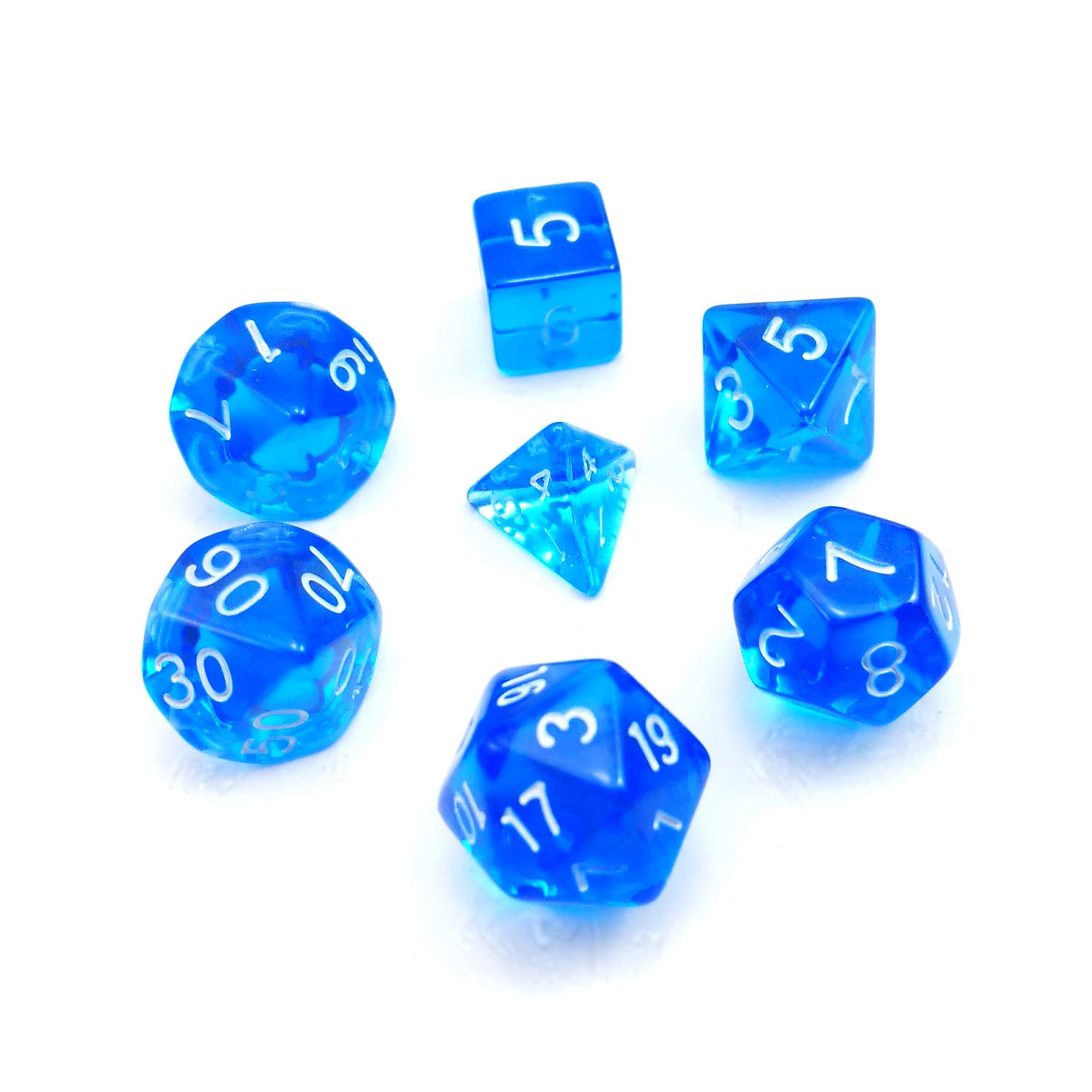Bescon Mini Translucent Polyhedral RPG Dice Set