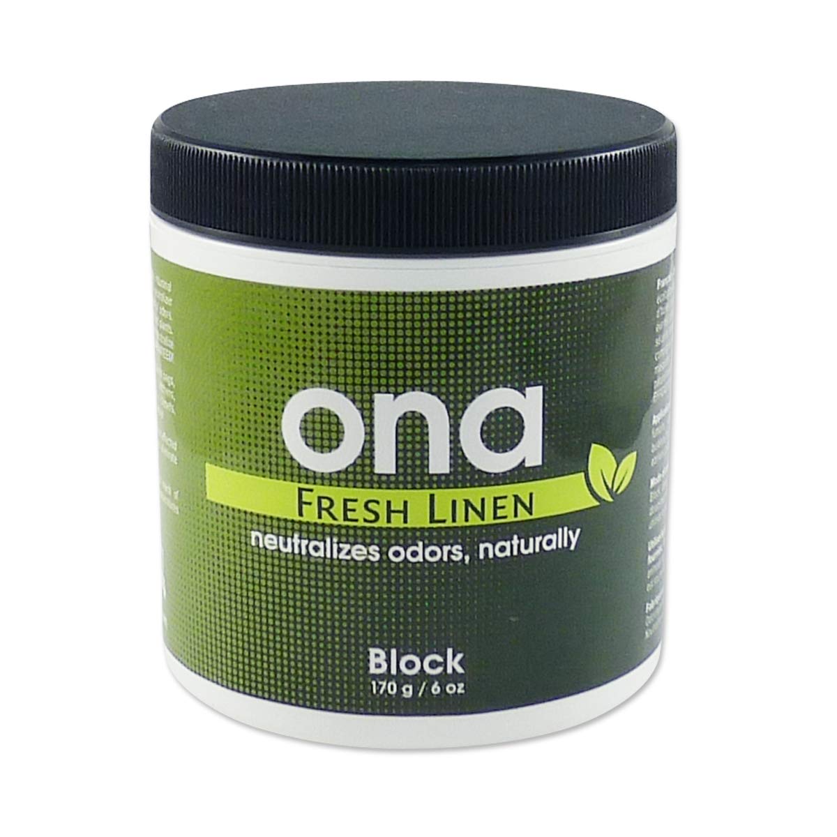 ONA Block Fresh Linen Fragrance - Natural Odour Eliminator, Neutralise Odours Safely, Naturally and Permanently - 170g