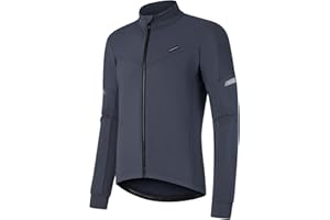 BERGRISAR Winter Thermal Cycling Jersey Men Long Sleeve Slim Fit Bike Bicycle Biking Shirts