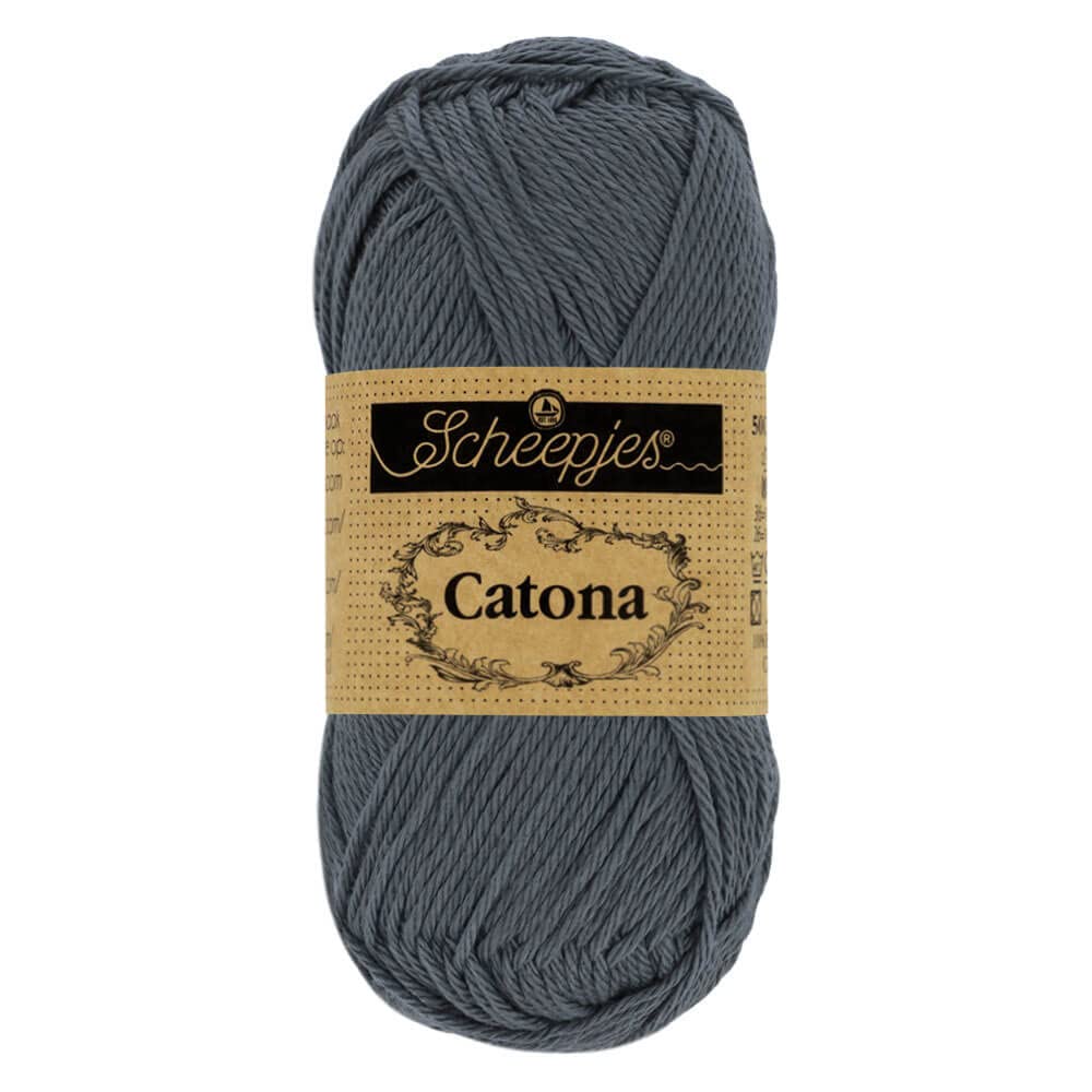 Scheepjes - Scheepjes Catona 393 Charcoal Yarn - 1x10g — image 1