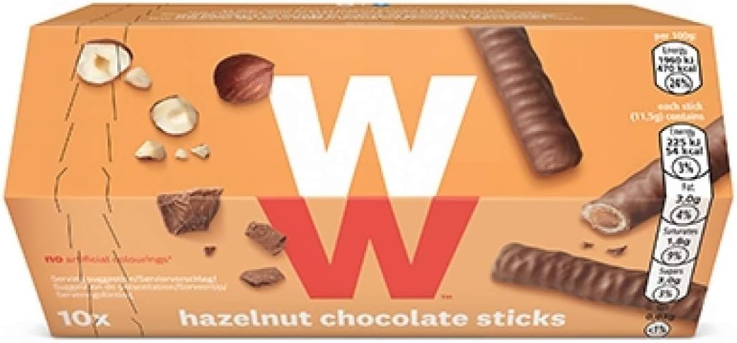 Weight Watchers Hazelnut Chocolate Sticks 115g Amazon.co.uk Grocery