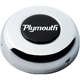 Grant 5694 Mopar Licensed Plymouth Chrome Horn Button for Classic and Challenger Steering Wheels