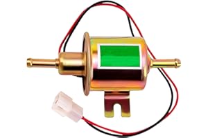 WELANDYA Electric Fuel Pump 12v Universal - Low Pressure 12 Volt Inline Fuel Pump for Lawn Mower Carburetor Gas Diesel Engine 2.5-4 Psi HEP-02A