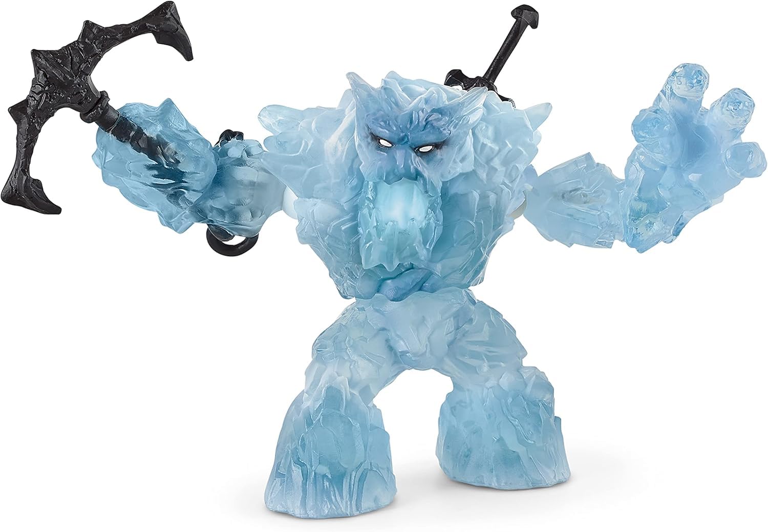 SCHLEICH Eldrador Creatures - 2 PC, 8" Ice Monster and Weapons Toy Set - Movable Monster Action Figure for Boys and Girls - Fantasy Rock Beast Figurine - Durable Creature - Fun Toys for Kids Ages 7+
