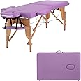 BestMassage Massage Table Portable Massage Bed 68 inch Long Lash Bed 2 Fold SPA Table 21 inch Wide Adjustable Salon Bed with Non-Woven Bag for Spa Footmassage Facial CareSpa Tattoo