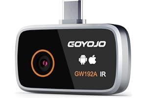 GOYOJO Thermal Imaging Camera for Android/iphone 15/16 iOS Series 192x192 IR Resolution– Water Leak Detection, HVAC, Electrical, Plumbing, Automotive Repair, Home Inspection, DIY-USB-C Infrared Imager