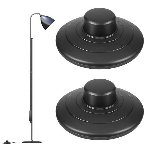 2-Pack Floor Foot Switch, Round Black Inline Foot Pedal Switch Step-on ...