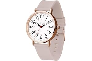 cicininc Watch with Second Hand for Nursing Women | Analog | Military Time | Silicone Band | Easy Read Dial | 12/24H | for Nurses, nursing students, medical professionals
