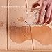 Docbear Bathroom Rug,Memory Foam Bath Mat,The Best Rugs for Bathroom,Soft Absorbent Bath Rug Non Slip Bathroom Mat,Coral Velvet Bathroom Rugs(Light Tan,Size:W17 x L24)