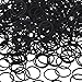 Hicarer Pack of 2000 Mini Rubber Bands Black Soft Hair Elastics Braiding Bands for Small Dreadlocks, Wedding Hairstyle and More