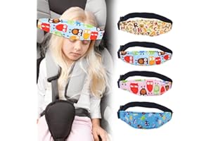 4 Pieces Baby Car Seat Head Support, Stroller Neck Relief Head Strap, Car Seat Sleeping Head Support Band, Toddler Seat Sleep