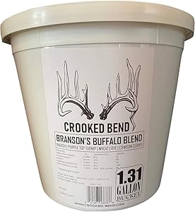 Branson's Buffalo Blend | 9lb Bucket | Turnip Radish Wheat Cereal Rye Clover Mix | Branson's Buffalo Blend | Whitetail Deer Food Plot Seed