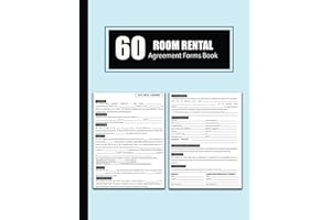 Room Rental Agreement Forms Book: Standard Tenancy Contract of Lease Between Landlord/Principal Tenant and Renter
