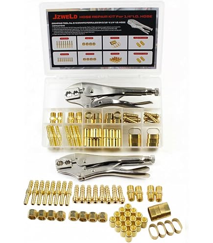 SÜA® Twin Welding Hose Repair Kit – 1/4" I.D. For Oxygen & Acetylene/Propane With 9/16"-18 Type B Connectors