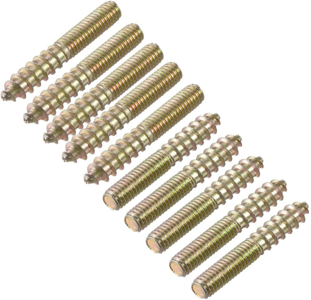 10Pcs M8 M6 Thread Double Headed Hanger Bolt SelfTapping