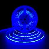 HAMRVL COB LED Strip Lights Blue DC12V 16.4ft/5M 320leds/M CRI90 Bright Flexible LED Tape 8mm, for Indoor Home Cabinet, Bedroom, Kitchen, Stage, Backlight DIY Lighting (Without Power Supply) (Blue)