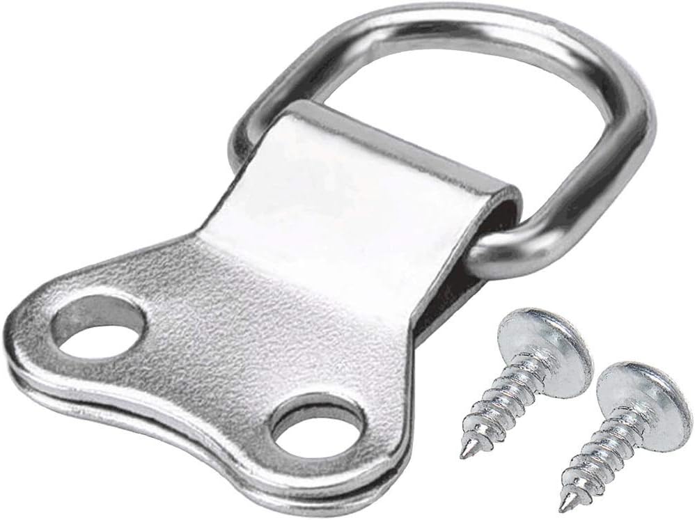 nuoshen 25pcs Heavy Duty Picture Frame Hanging Rings with Screws D-Ring