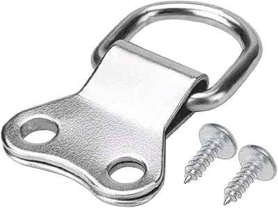 nuoshen 25pcs Heavy Duty Picture Frame Hanging Rings with Screws D-Ring