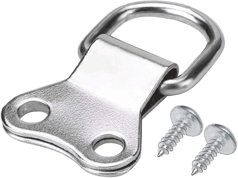 nuoshen 25pcs Heavy Duty Picture Frame Hanging Rings with Screws D-Ring