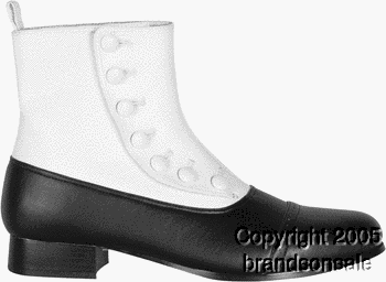 Adult Men's Spat Shoes (Size:Small 8-9)