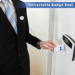 60pcs White Beadable Badge Reels Making Kits