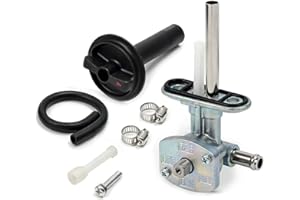 5KM-24500-10-00 Fuel Valve Petcock & Lever Fit for YAMAHA ATV Grizzly 350 660 YFM350 YFM660 2002-2014 Bruin 350 2004-2006, Re
