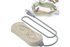 EDDHOMES Birdbath Water Heater Outdoors in Winter, Durable Birdbath Heater for Winter with Aluminum Base Waterproof & Thermostatically Controlled Saving Energy,Bird Bath Deicer with Long Cord(3ft / 50-Watt)