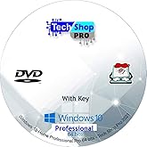 Tech-Shop-pro Compatible Windows 10 Professional 64 Bit DVD. Install To Factory Fresh With Key Laptop and Desktop.Latest Upda
