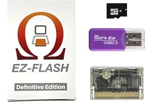 EZ-Flash Omega Definitive Edition, GBA Game Cartridge, Pre-Loaded Games, 32GB SD Card, Supports 128GB, GBA SP, DS, NDS, Retro