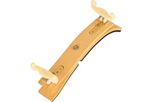 Strong Wood Violin Shoulder Rest 4/4 Size Adjustable Chin And Soft Cushioning Comfort Chin Pad Wood Texture Violin Shoulder P