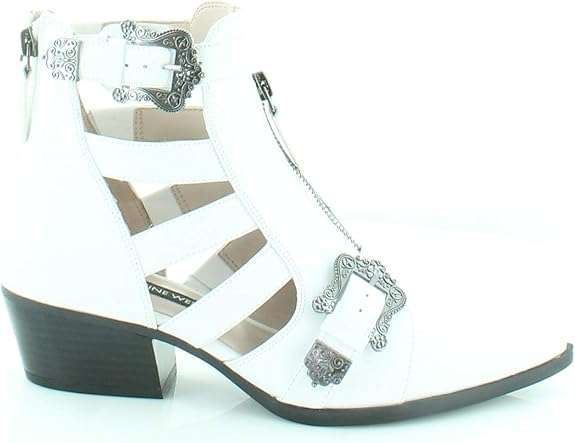 nine west carrillo cutout buckle booties