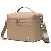 NOL Natural Organic Lifestyle Insulated Lunch Bags for Women Cooler Bag Lightweight Nylon Waterproof Lunch Box For Work