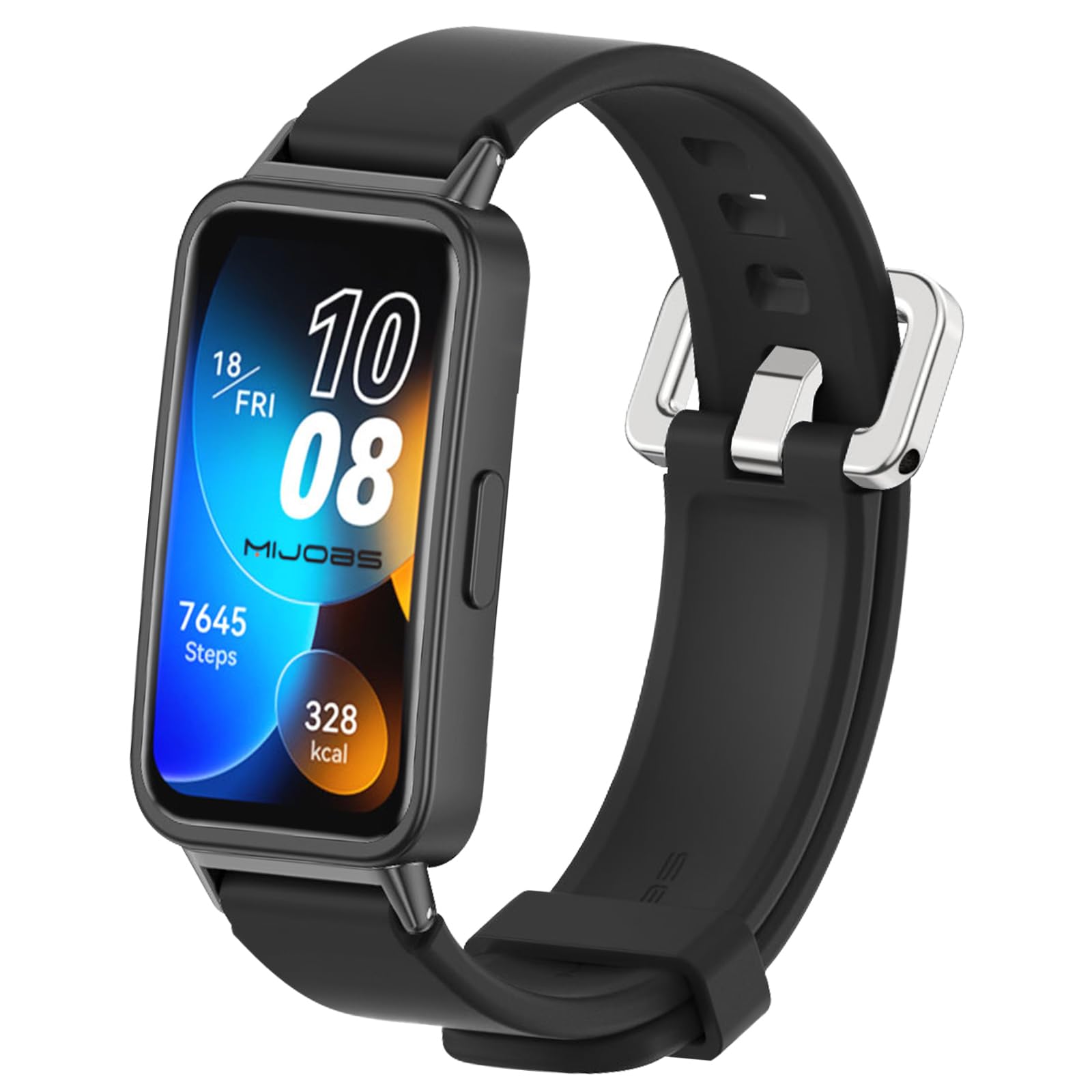 MIJOBS Replacement Strap Compatible with Huawei Band 10/9/8 Wristband Sport Silicone Straps Quick Release Bracelet — image 1
